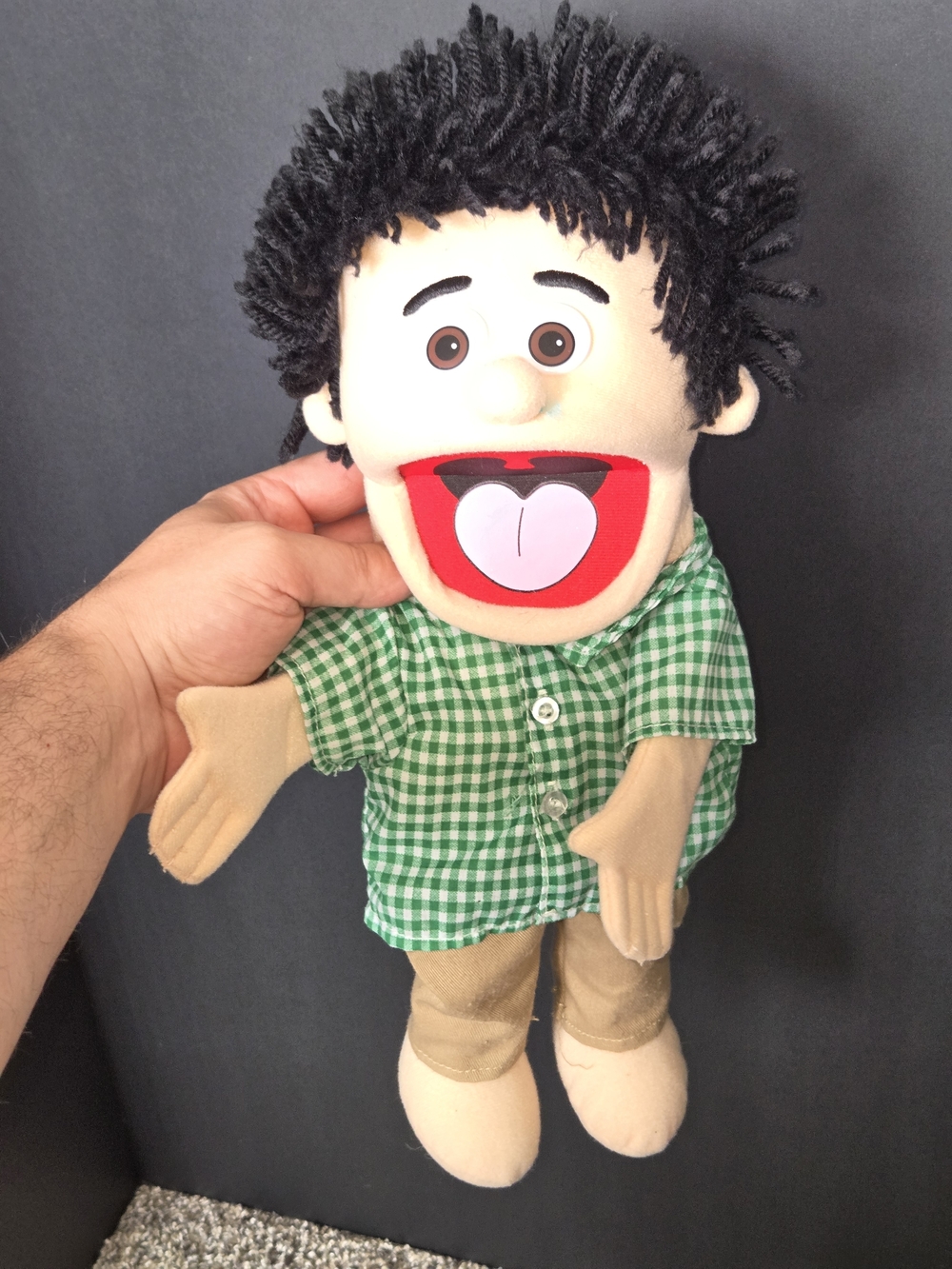 Silly Puppets KENNY Peach Boy  14 Inch Full Body Soft Hand Puppet